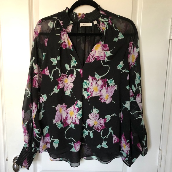 A.L.C. Venetia Floral Silk Blouse NWOT - Picture 1 of 9